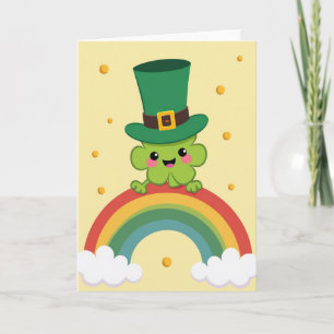 Lucky Clover Rainbow Scene Card