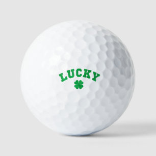 Lucky Clover Saint Patricks Day Golf Balls