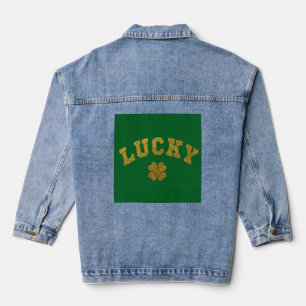 Lucky Clover Saint Patricks Denim Jacket