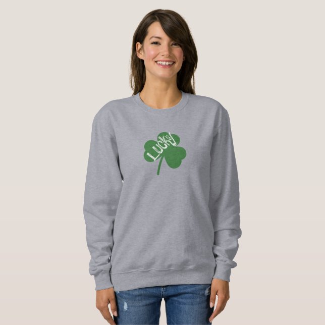 Lucky clover Saint Patrick's   Sweatshirt (Front Full)