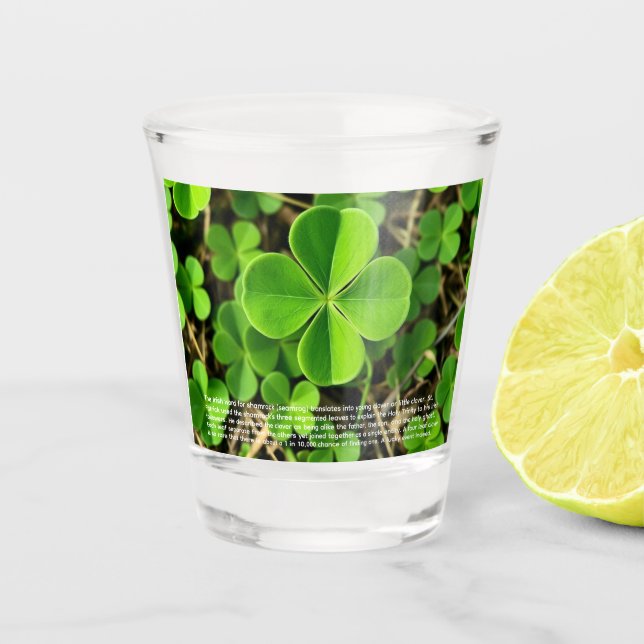 Lucky Clover Shot Glass (Front)