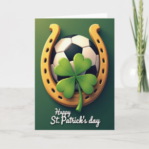 Lucky Clover Soccer Ball Card