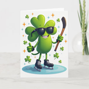 Lucky Clover Star Pattern Card