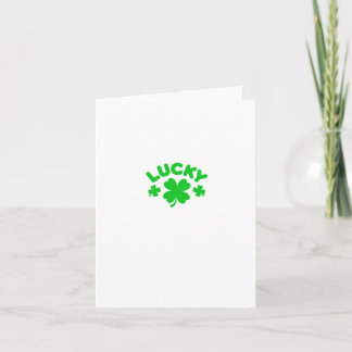 Lucky Clover Sticker  Card