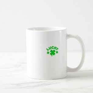 Lucky Clover Sticker Coffee Mug
