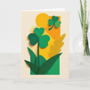 Lucky Clover Sunrise Card
