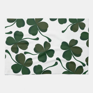 lucky clover tea towel