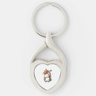 Lucky Clover Unicorn (1) Key Ring