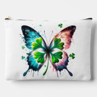 Lucky clover with butterfly