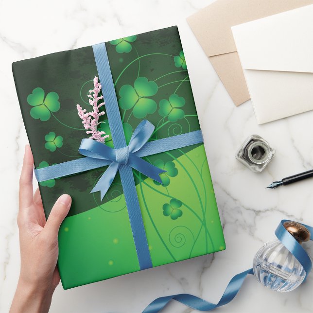 Lucky Clover Wrapping Paper (Creator Uploaded)