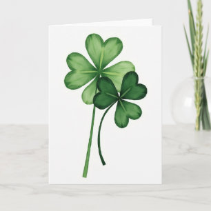 Lucky Clovers For Partner Card