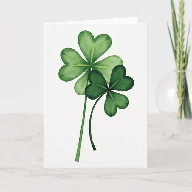Lucky Clovers For Partner Card (Front)