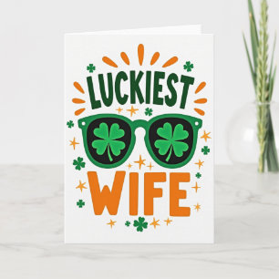Lucky Clovers Wife Card