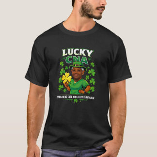 Lucky CNA Saint Patricks Day Caregiver Irish Pride T-Shirt