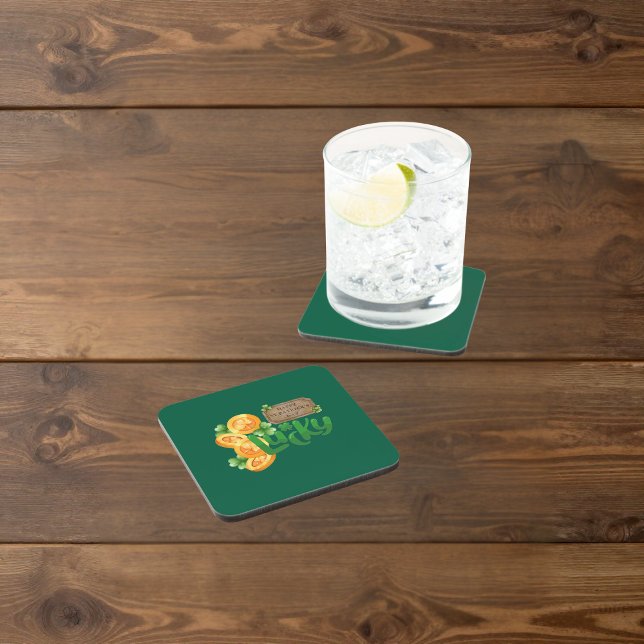 Lucky Coin Hard plastic coaster (Creator Uploaded)