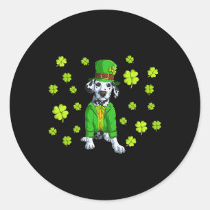 Lucky Colombian St Patricks Day Shamrock Irish Her Classic Round Sticker