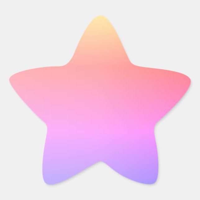 Lucky colour combinations' template star sticker (Front)