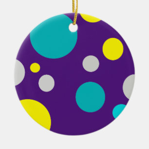 Lucky Colourful Bubbles Ceramic Ornament