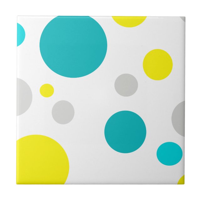 Lucky Colourful Bubbles Ceramic Tile (Front)