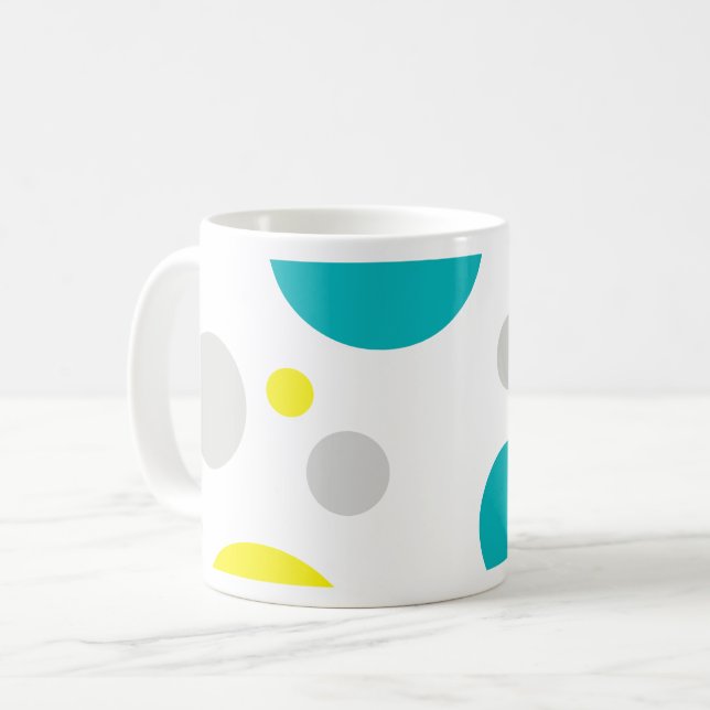 Lucky Colourful Bubbles Coffee Mug (Front Left)
