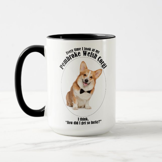 Lucky Corgi Mug (Left)