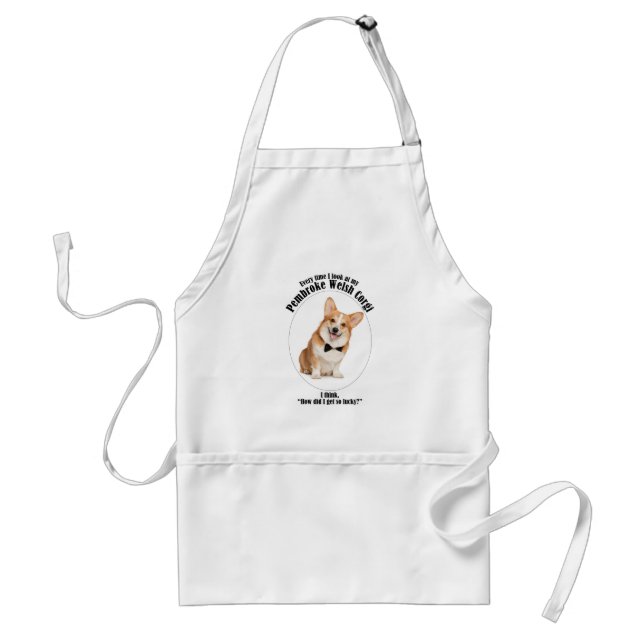 Lucky Corgi Standard Apron (Front)
