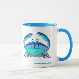 Lucky crab horoscope sign mug