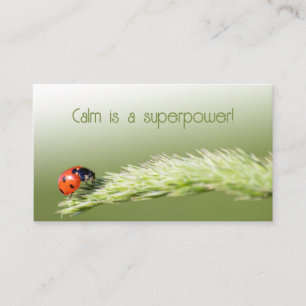 Lucky customers with lucky ladybugs! business card