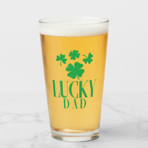 Lucky Dad Pint Glass – Clover Cool for Father’s