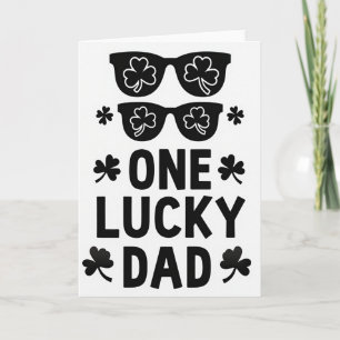Lucky Dad Shamrock Shades Card