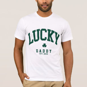 Lucky Daddy Father St. Patrick's Day Custom T-Shirt