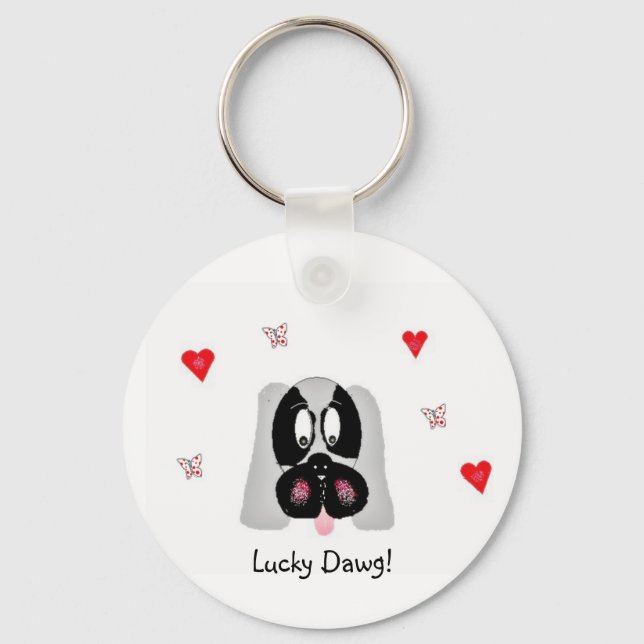 Lucky Dawg! Keychain (Front)