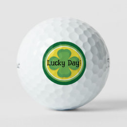Lucky Day! Customise Shamrock Golf Balls