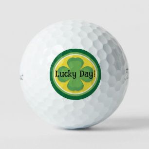 Lucky Day! Customise Shamrock Golf Balls