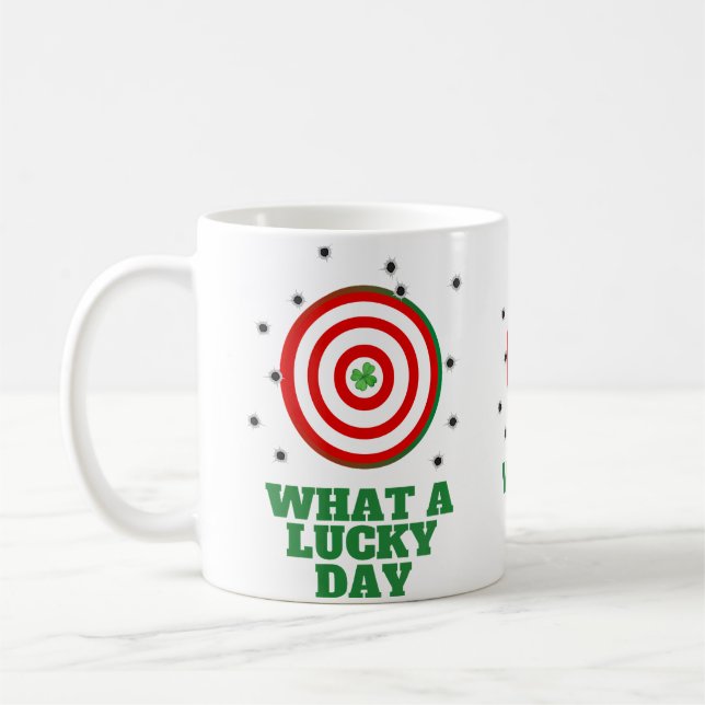 Lucky Day St Patricks Day Sport Shooting Accessori Coffee Mug (Left)