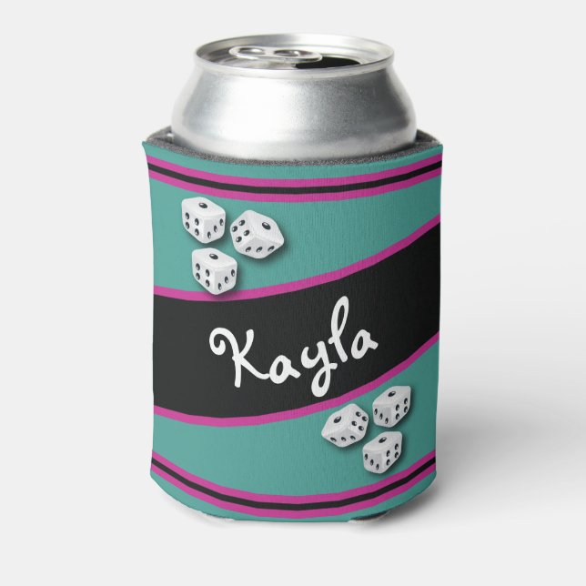 Lucky Dice Bunco  Beverage Cooler (Can Back)