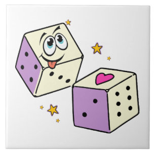 Lucky Dice Ceramic Tile
