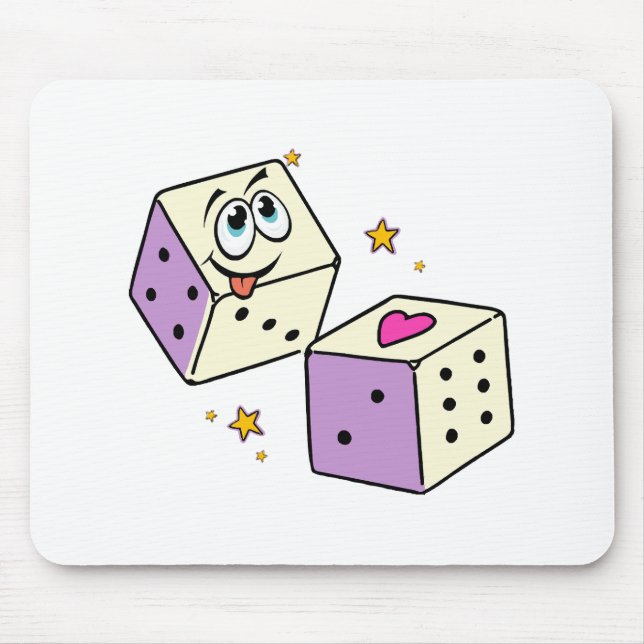 Lucky Dice Mouse Pad (Front)