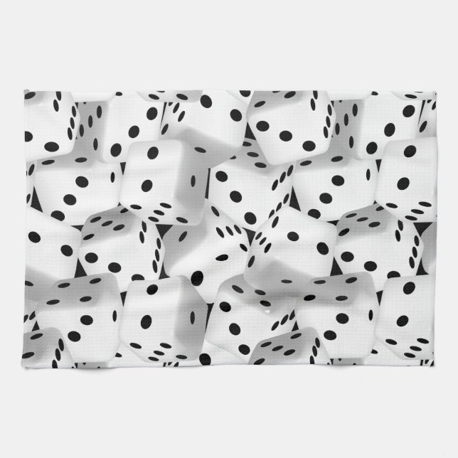 Lucky dice tea towel (Horizontal)