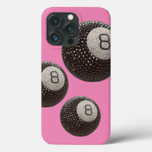 Lucky Disco 8 PINK, Lucky 8 disco Ball, Snooker iPhone 13 Pro Case
