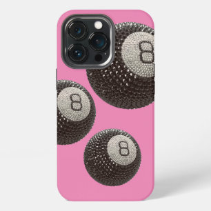 Lucky Disco 8 PINK, Lucky 8 disco Ball, Snooker iPhone 13 Pro Case