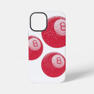 Lucky Disco 8 Pink, Lucky Disco Ball, Funky Art iPhone 12 Mini Case