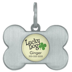 Lucky Dog customisable tag