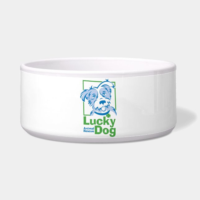 Lucky Dog Dog Bowl (Front)