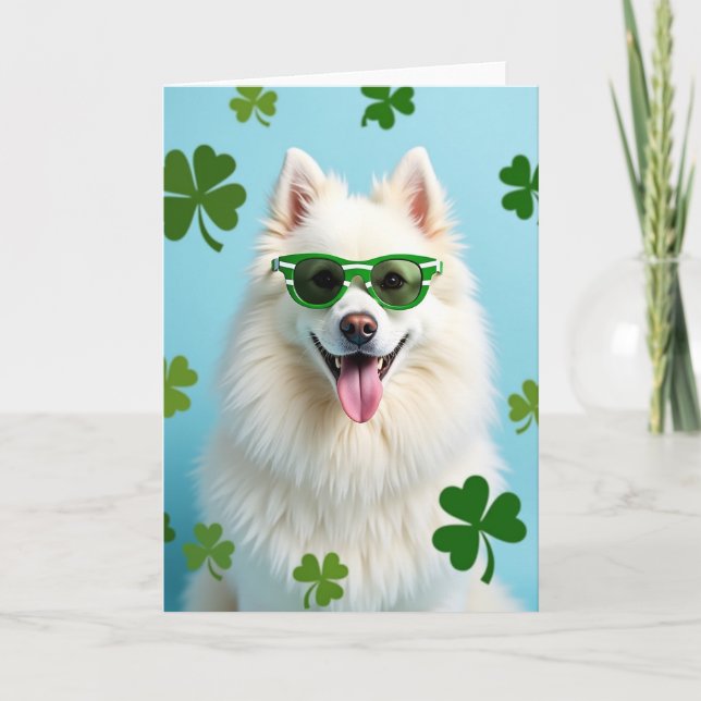 Lucky Dog Happy St Patricks Card (Front)
