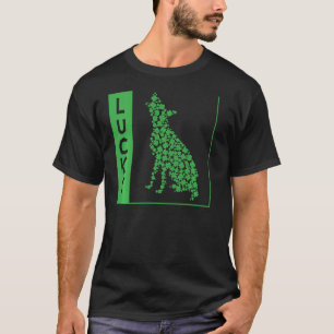 Lucky Dog Irish Clover St Patrick S Day Green Sham T-Shirt