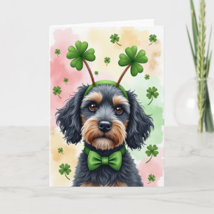 Lucky Dog St Patricks Day Card