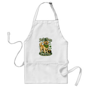 Lucky Dogs Get All The Gold St Patricks Apron