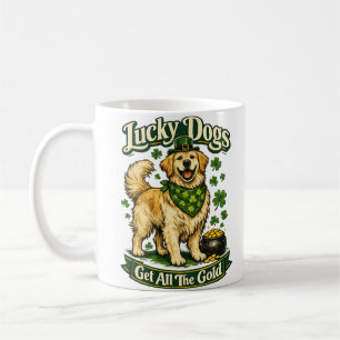 Lucky Dogs Get All The Gold St Patricks Mug