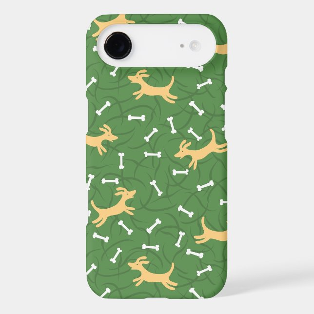 lucky dogs with bones background Case-Mate iPhone case (Back)